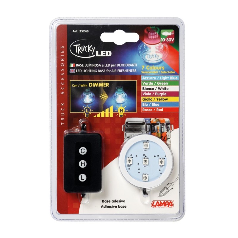 ΒΑΣΗ ΦΩΤΙΖΟΜΕΝΗ ΑΡΩΜΑΤΙΚΟΥ TRUCKY 12/24V ΜΕ DIMMER - 7 ΧΡΩΜΑΤΑ (ΦΙΣ ΑΝΑΠΤΗΡΑ/ΚΑΛΩΔΙΟ 150 cm) - Lampa - L3524.9 ΒΑΣΗ ΦΩΤΙΖΟΜΕΝΗ ΑΡΩΜΑΤΙΚΟΥ TRUCKY 12/24V ΜΕ DIMMER - 7 ΧΡΩΜΑΤΑ (ΦΙΣ ΑΝΑΠΤΗΡΑ/ΚΑΛΩΔΙΟ 150 cm) - Lampa - L3524.9