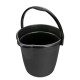 ΚΟΥΒΑΣ ΠΛΑΣΤΙΚΟΣ ΜΕ ΧΕΡΟΥΛΙ BUCKY 10L ΜΑΥΡΟΣ LAMPA - 1 ΤΕΜ. - Lampa - L3738.8