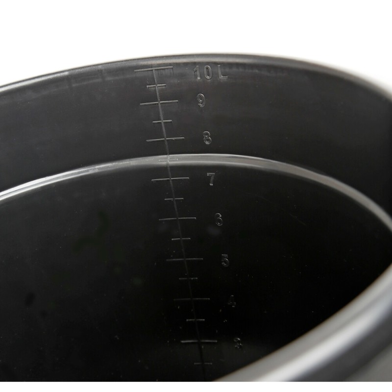 ΚΟΥΒΑΣ ΠΛΑΣΤΙΚΟΣ ΜΕ ΧΕΡΟΥΛΙ BUCKY 10L ΜΑΥΡΟΣ LAMPA - 1 ΤΕΜ. - Lampa - L3738.8