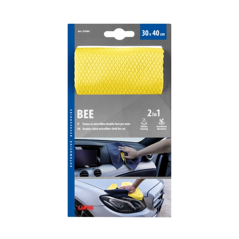 ΠΑΝΑΚΙ ΚΑΘΑΡΙΣΜΟΥ/ΣΤΕΓΝΩΜΑΤΟΣ BEE ΔΙΠΛΗΣ ΟΨΕΩΣ ΑΠΟ ΜΙΚΡΟΙΝΕΣ (MICROFIBRE) 30x40cm LAMPA - 1 ΤΕΜ. - Lampa - L3799.3