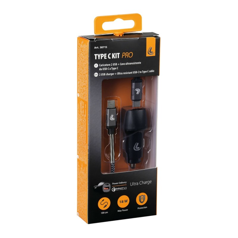 ΦΟΡΤΙΣΤΗΣ ΑΝΑΠΤΗΡΑ ΜΕ 2 USB ΚΑΙ ΚΑΛΩΔΙΟ ΦΟΡΤΙΣΗΣΚΑΙΣΥΓΧΡΟΝΙΣΜΟΥ 100cm TYPE-C KIT PRO 18W 12/24V - Lampa - L3871.5/T ΦΟΡΤΙΣΤΗΣ ΑΝΑΠΤΗΡΑ ΜΕ 2 USB ΚΑΙ ΚΑΛΩΔΙΟ ΦΟΡΤΙΣΗΣΚΑΙΣΥΓΧΡΟΝΙΣΜΟΥ 100cm TYPE-C KIT PRO 18W 12/24V - Lampa - L3871.5/T