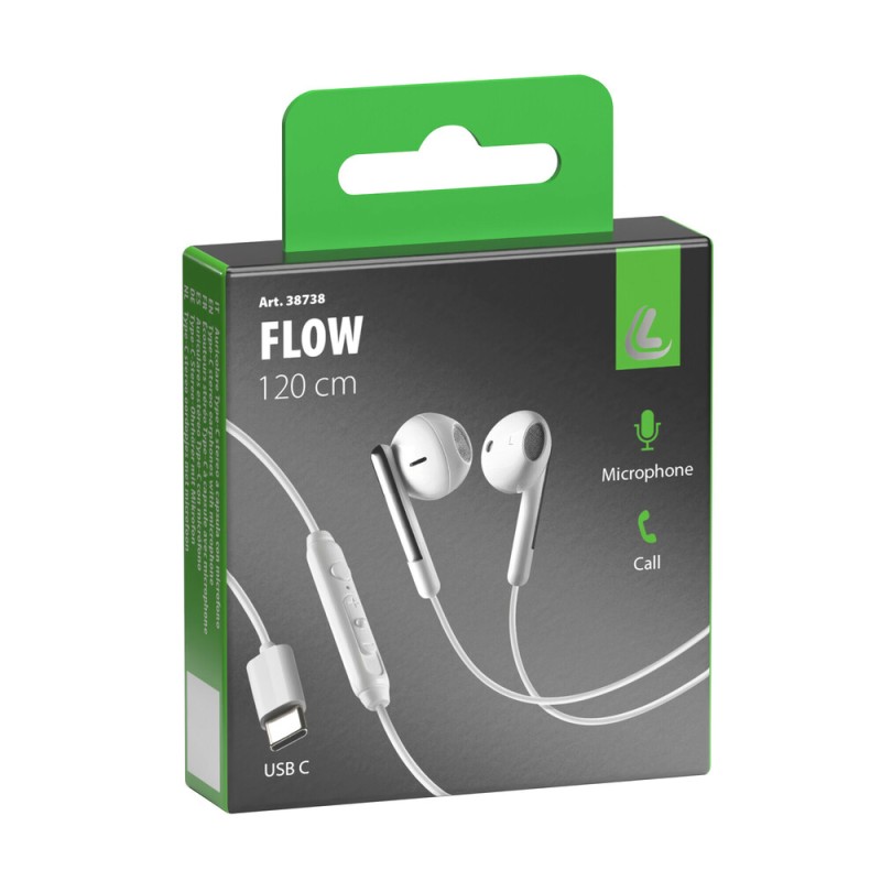 ΑΚΟΥΣΤΙΚΑ ΜΕ ΜΙΚΡΟΦΩΝΟ FLOW JACK ΛΕΥΚΟ ΧΡΩΜΑ ΜΕ ΚΑΛΩΔΙΟ TYPE-C 120cm LAMPA - 1 ΤΕΜ. - Lampa - L3873.8/T ΑΚΟΥΣΤΙΚΑ ΜΕ ΜΙΚΡΟΦΩΝΟ FLOW JACK ΛΕΥΚΟ ΧΡΩΜΑ ΜΕ ΚΑΛΩΔΙΟ TYPE-C 120cm LAMPA - 1 ΤΕΜ. - Lampa - L3873.8/T