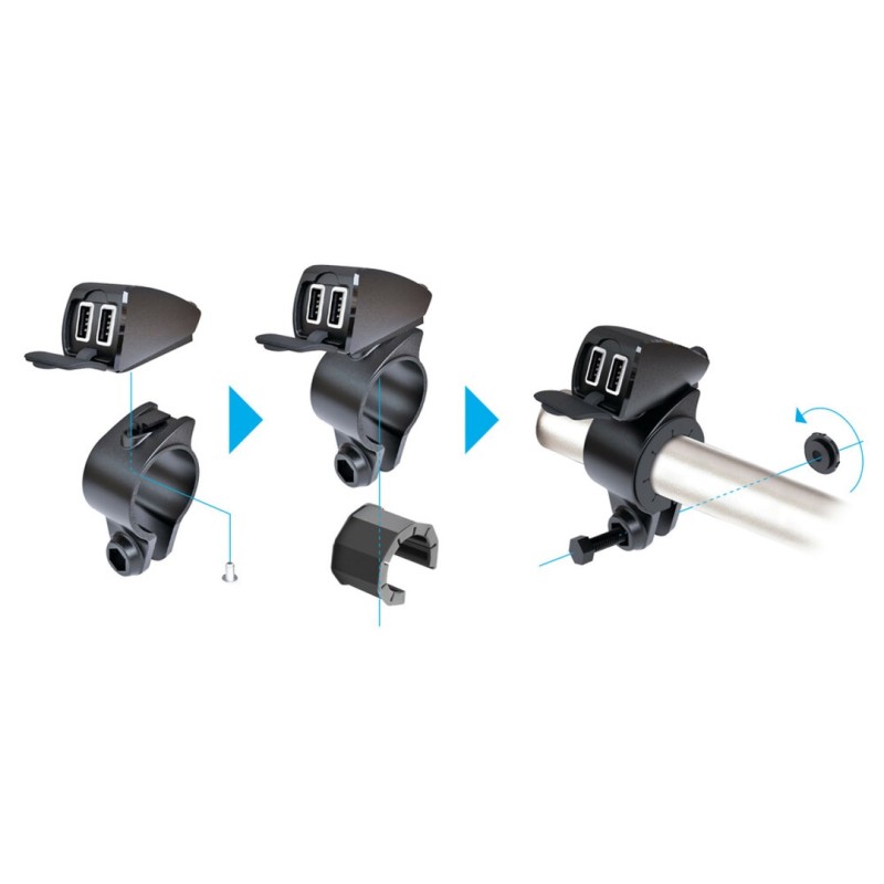 ΦΟΡΤΙΣΤΗΣ USB ΔΙΠΛΟΣ TREK 12/24V 5400mA ΜΕ ΒΑΣΗ ΣΤΗΡΙΞΗΣ ΤΙΜΟΝΙΟΥ 21-32mm ΚΑΙ ΚΑΛΩΔΙΟ 150cm ΑΔΙΑΒΡΟΧΟΣ - Lampa - L3882.8/T ΦΟΡΤΙΣΤΗΣ USB ΔΙΠΛΟΣ TREK 12/24V 5400mA ΜΕ ΒΑΣΗ ΣΤΗΡΙΞΗΣ ΤΙΜΟΝΙΟΥ 21-32mm ΚΑΙ ΚΑΛΩΔΙΟ 150cm ΑΔΙΑΒΡΟΧΟΣ - Lampa - L3882.8/T