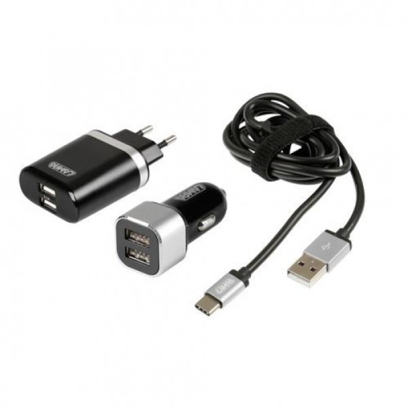 ΚΑΛΩΔΙΟ ΦΟΡΤΙΣΗΣ SILVER LINE USB TYPE C -100 cm (ΔΙΠΛΟΣ ΑΝΤΑΠΤΟΡΑΣ ΑΝΑΠΤΗΡΑ 12/24V ΚΑΙ ΠΡΙΖΑ 220 V) - Lampa - L3885.3/T ΚΑΛΩΔΙΟ ΦΟΡΤΙΣΗΣ SILVER LINE USB TYPE C -100 cm (ΔΙΠΛΟΣ ΑΝΤΑΠΤΟΡΑΣ ΑΝΑΠΤΗΡΑ 12/24V ΚΑΙ ΠΡΙΖΑ 220 V) - Lampa - L3885.3/T