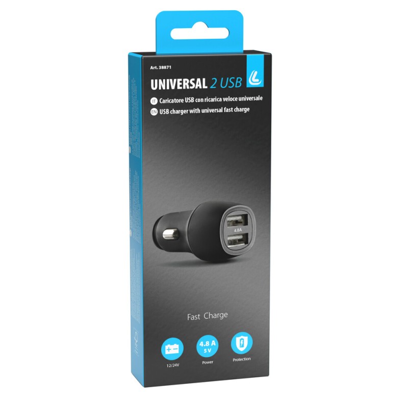 ΑΝΤΑΠΤΟΡΑΣ ΑΝΑΠΤΗΡΑ 12/24V ΜΕ 2 USB 4800mA FAST CHARGER - Lampa - L3887.1/T ΑΝΤΑΠΤΟΡΑΣ ΑΝΑΠΤΗΡΑ 12/24V ΜΕ 2 USB 4800mA FAST CHARGER - Lampa - L3887.1/T