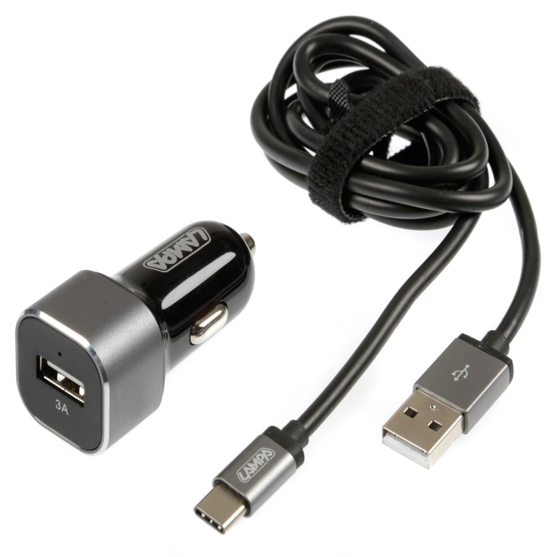ΦΟΡΤΙΣΤΗΣ ΑΝΑΠΤΗΡΑ 12/24V ΜΕ 1 USB TYPE-C 3000mA ΜΕ ΚΑΛΩΔΙΟ 100cm FAST CHARGER SILVER LINE - Lampa - L3889.3/T ΦΟΡΤΙΣΤΗΣ ΑΝΑΠΤΗΡΑ 12/24V ΜΕ 1 USB TYPE-C 3000mA ΜΕ ΚΑΛΩΔΙΟ 100cm FAST CHARGER SILVER LINE - Lampa - L3889.3/T
