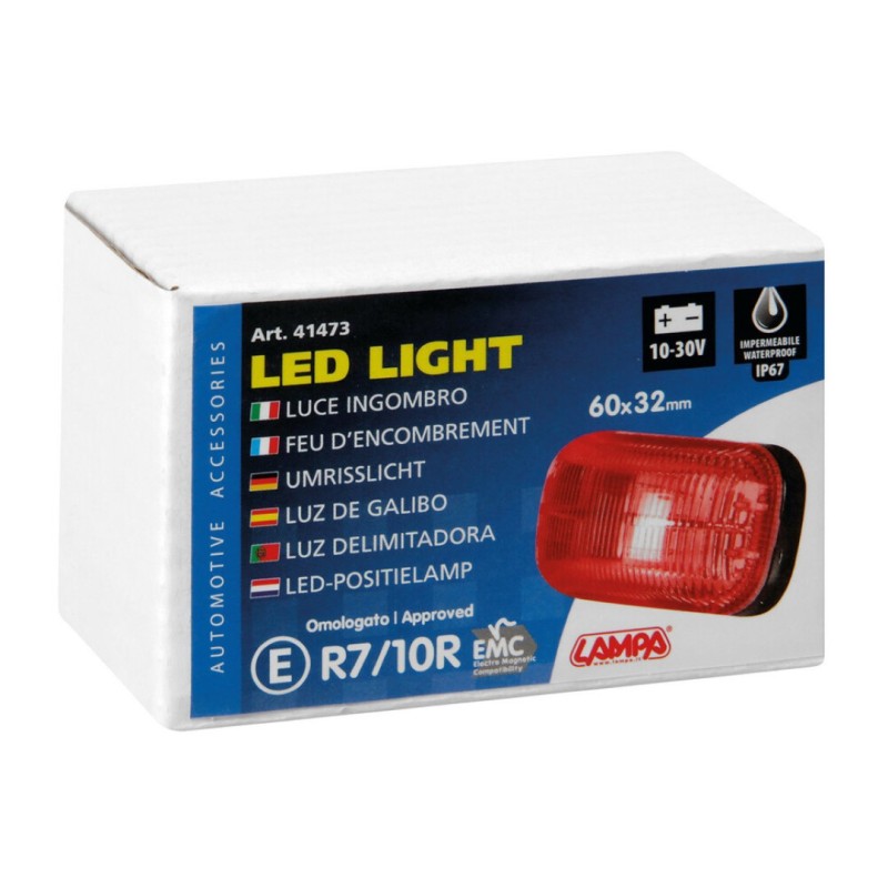 ΦΩΣ ΟΓΚΟΥ 10-30V ΜΕ 4 LED ΚΟΚΚΙΝΟ 60x32x25mm 1ΤΕΜ. - Lampa - L4147.3 ΦΩΣ ΟΓΚΟΥ 10-30V ΜΕ 4 LED ΚΟΚΚΙΝΟ 60x32x25mm 1ΤΕΜ. - Lampa - L4147.3