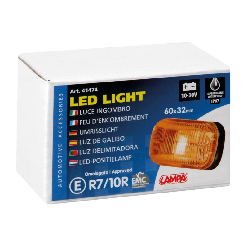 ΦΩΣ ΟΓΚΟΥ 10-30V ΜΕ 4 LED ΠΟΡΤΟΚΑΛΙ 60x32x25mm 1ΤΕΜ. - Lampa - L4147.4 ΦΩΣ ΟΓΚΟΥ 10-30V ΜΕ 4 LED ΠΟΡΤΟΚΑΛΙ 60x32x25mm 1ΤΕΜ. - Lampa - L4147.4