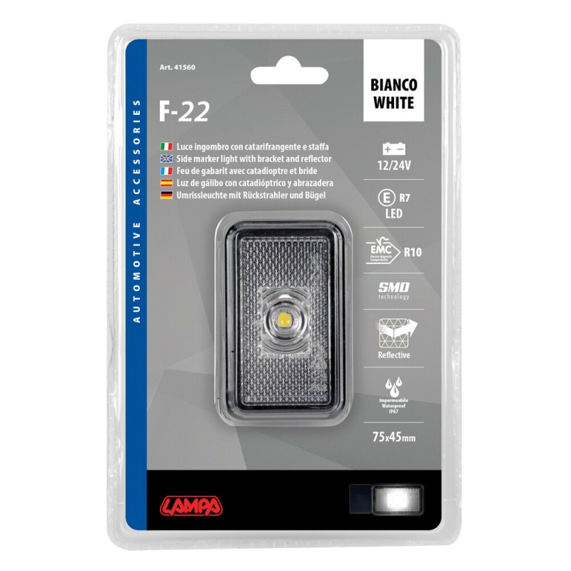 ΦΩΣ ΟΓΚΟΥ 12/24V 1LED ΜΕ ΒΑΣΗ ΚΑΙ ΑΝΑΚΛΑΣΤΗΡΑ ΛΕΥΚΟ LAMPA - 1 TEM. - Lampa - L4156.0 ΦΩΣ ΟΓΚΟΥ 12/24V 1LED ΜΕ ΒΑΣΗ ΚΑΙ ΑΝΑΚΛΑΣΤΗΡΑ ΛΕΥΚΟ LAMPA - 1 TEM. - Lampa - L4156.0