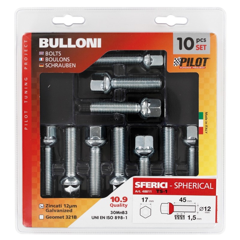 ΜΠΟΥΛΟΝΙΑ ΣΦΑΙΡΙΚΑ 12x1.5 44mm 17 ΚΛΕΙΔΙ - Lampa - L4881.1