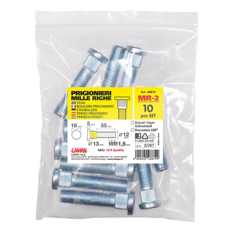 ΜΠΟΥΖΟΝΙΑ MR2 12χ1,50 55mm (13) ΣΑΚΟΥΛΑ 10ΤΕΜ. - Lampa - L4887.9 ΜΠΟΥΖΟΝΙΑ MR2 12χ1,50 55mm (13) ΣΑΚΟΥΛΑ 10ΤΕΜ. - Lampa - L4887.9