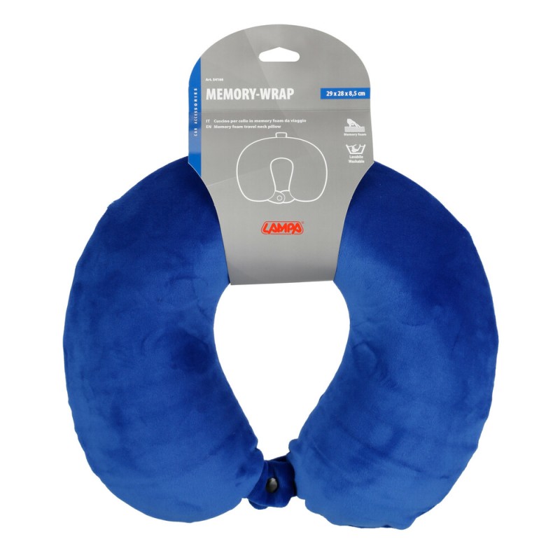 ΜΑΞΙΛΑΡΙ ΤΑΞΙΔΙΟΥ ΑΥΧΕΝΑ MEMORY FOAM ΜΠΛΕ MEMORY-WRAP LAMPA - 1 ΤΕΜ. - Lampa - L5416.6