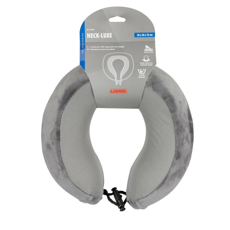 ΜΑΞΙΛΑΡΙ ΤΑΞΙΔΙΟΥ ΑΥΧΕΝΑ ΕΡΓΟΝΟΜΙΚΟ MEMORY FOAM ΓΚΡΙ NECK-LUXE LAMPA - 1 ΤΕΜ. - Lampa - L5416.8 ΜΑΞΙΛΑΡΙ ΤΑΞΙΔΙΟΥ ΑΥΧΕΝΑ ΕΡΓΟΝΟΜΙΚΟ MEMORY FOAM ΓΚΡΙ NECK-LUXE LAMPA - 1 ΤΕΜ. - Lampa - L5416.8