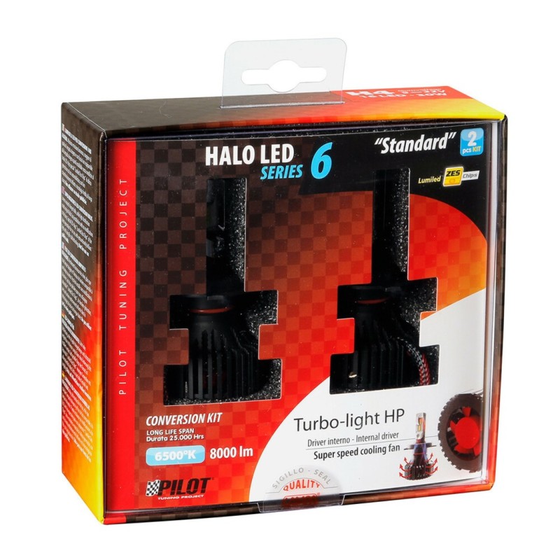 H4 9-32V 6.500K 8.000lm 60W P43t HALO LED SERIE 6 STANDARD 16LED ZES 2ΤΕΜ. LED KIT - Lampa - L5778.4 H4 9-32V 6.500K 8.000lm 60W P43t HALO LED SERIE 6 STANDARD 16LED ZES 2ΤΕΜ. LED KIT - Lampa - L5778.4