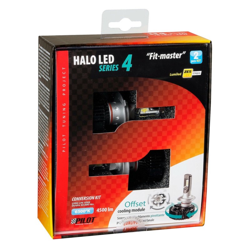 H4 9-32V 6.500K 4.500lm 50W P43t HALO LED SERIE 4 FIT-MASTER 16LED ZES CHIPS 2ΤΕΜ. LED KIT - Lampa - L5779.8 H4 9-32V 6.500K 4.500lm 50W P43t HALO LED SERIE 4 FIT-MASTER 16LED ZES CHIPS 2ΤΕΜ. LED KIT - Lampa - L5779.8