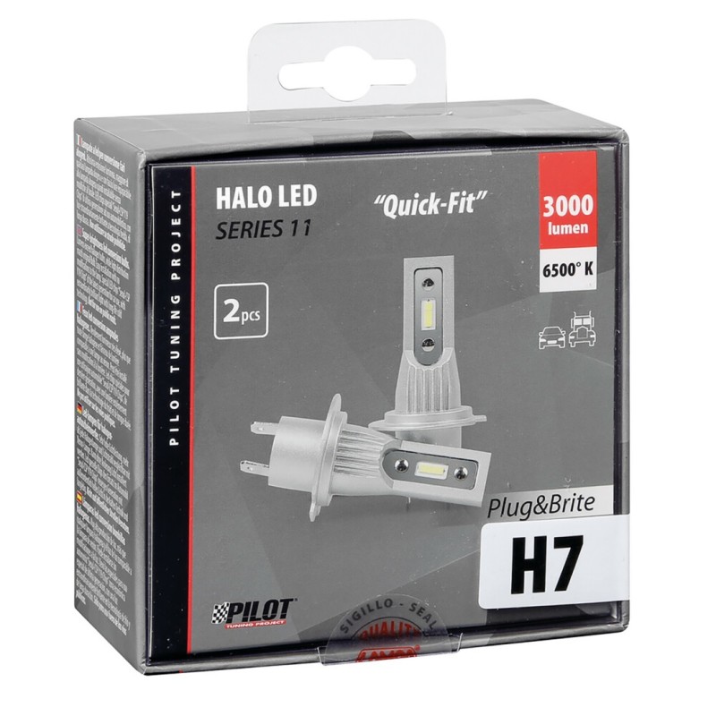 H7 12/24V PX26d 6.500K 3.000lm 15W 6LED SEOUL CSP-Y19chips HALO LED SERIE 11 PLUG ΚΑΙ BRITE 2ΤΕΜ. - Lampa - L5780.6 H7 12/24V PX26d 6.500K 3.000lm 15W 6LED SEOUL CSP-Y19chips HALO LED SERIE 11 PLUG ΚΑΙ BRITE 2ΤΕΜ. - Lampa - L5780.6