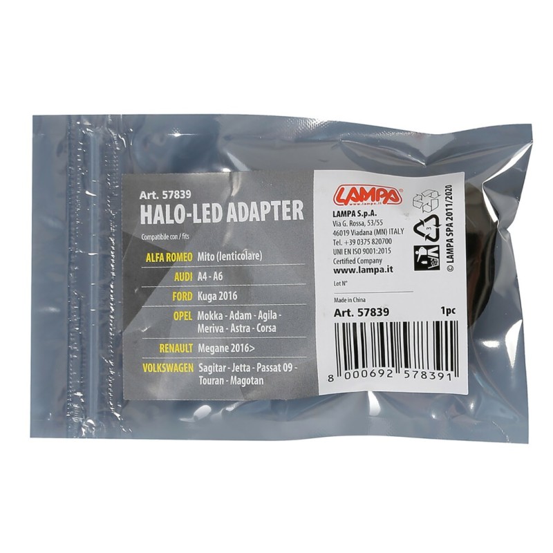 ΑΝΤΑΠΤΟΡΑΣ ΓΙΑ HALO LED ΓΙΑ ALFA ROMEO/ AUDI/FORD/OPEL/RENAULT/ VW 1ΤΕΜ. - Lampa - L5783.9 ΑΝΤΑΠΤΟΡΑΣ ΓΙΑ HALO LED ΓΙΑ ALFA ROMEO/ AUDI/FORD/OPEL/RENAULT/ VW 1ΤΕΜ. - Lampa - L5783.9