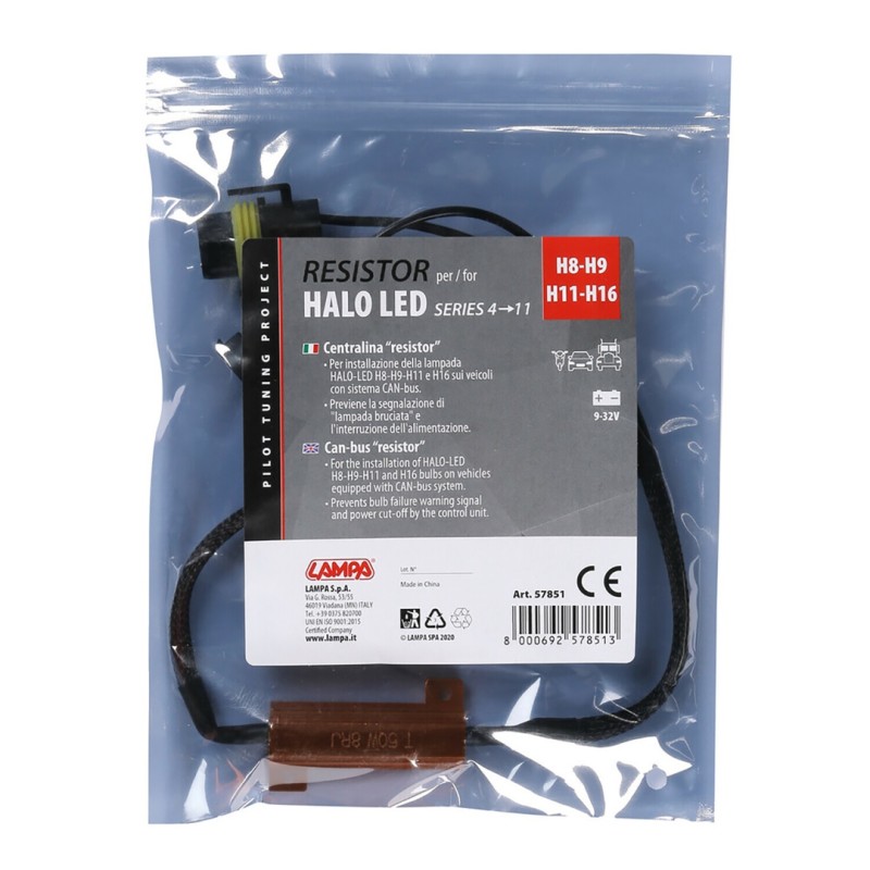 ΑΝΤΙΣΤΑΣΗ CAN-BUS ΓΙΑ HALO LED H8/H9/H11/H16 9-32V SERIES 4-11 (ΑΝΤΙΣΤΑΣΗ-ΨΕΥΤΗΣ-CANCELLER) 1ΤΕΜ. - Lampa - L5785.1 ΑΝΤΙΣΤΑΣΗ CAN-BUS ΓΙΑ HALO LED H8/H9/H11/H16 9-32V SERIES 4-11 (ΑΝΤΙΣΤΑΣΗ-ΨΕΥΤΗΣ-CANCELLER) 1ΤΕΜ. - Lampa - L5785.1