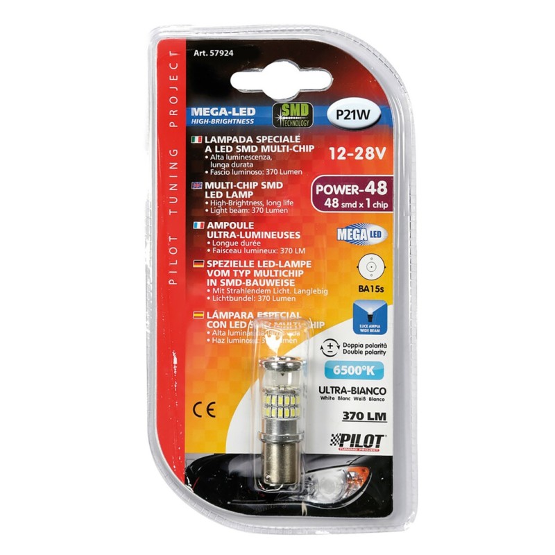 P21W 12-28V BA15s MEGA-LED48 6.500K 370lm ΔΙΑΘΛΑΣΗΣ (ΜΟΝΟΠΟΛΙΚΟ) BLISTER 1 ΤΕΜ. - Lampa - L5792.4 P21W 12-28V BA15s MEGA-LED48 6.500K 370lm ΔΙΑΘΛΑΣΗΣ (ΜΟΝΟΠΟΛΙΚΟ) BLISTER 1 ΤΕΜ. - Lampa - L5792.4