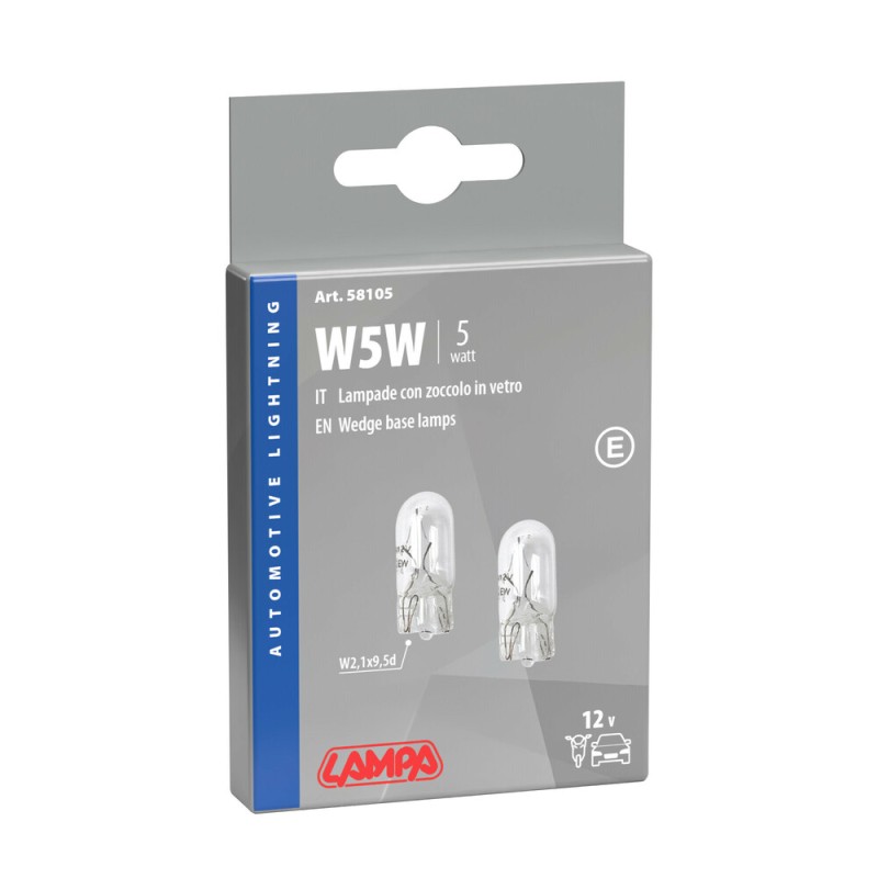 ΛΑΜΠΑ ΑΚΑΛΥΚΗ 12V/W5W 5W - Lampa - L5810.5 ΛΑΜΠΑ ΑΚΑΛΥΚΗ 12V/W5W 5W - Lampa - L5810.5