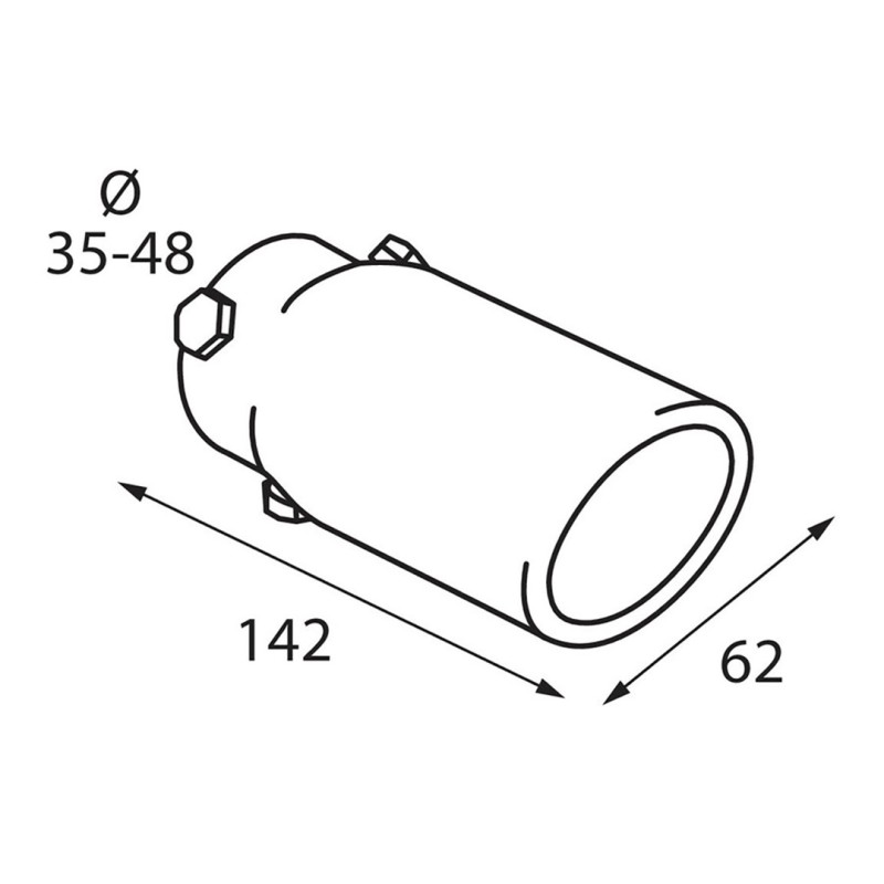 ΑΚΡΟ ΕΞΑΤΜΙΣΗΣ TS-06 35-48mm - ΣΤΡΟΓΓΥΛΟ ΚΟΦΤΟ - Lampa - L6001.5 ΑΚΡΟ ΕΞΑΤΜΙΣΗΣ TS-06 35-48mm - ΣΤΡΟΓΓΥΛΟ ΚΟΦΤΟ - Lampa - L6001.5