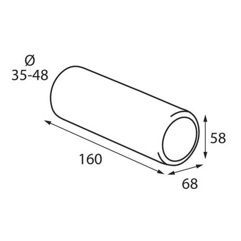 ΑΚΡΟ ΕΞΑΤΜΙΣΗΣ Τ-1 35-48mm - ΟΒΑΛ - Lampa - L6005.0 ΑΚΡΟ ΕΞΑΤΜΙΣΗΣ Τ-1 35-48mm - ΟΒΑΛ - Lampa - L6005.0