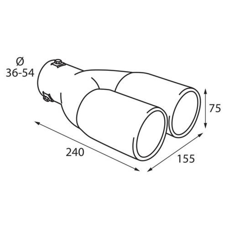ΑΚΡΟ ΕΞΑΤΜΙΣΗΣ TS-23 Φ 36-54mm - ΔΙΠΛΗ ΑΠΟΛΗΞΗ - Lampa - L6007.7 ΑΚΡΟ ΕΞΑΤΜΙΣΗΣ TS-23 Φ 36-54mm - ΔΙΠΛΗ ΑΠΟΛΗΞΗ - Lampa - L6007.7