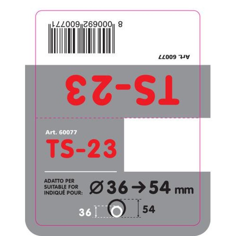 ΑΚΡΟ ΕΞΑΤΜΙΣΗΣ TS-23 Φ 36-54mm - ΔΙΠΛΗ ΑΠΟΛΗΞΗ - Lampa - L6007.7 ΑΚΡΟ ΕΞΑΤΜΙΣΗΣ TS-23 Φ 36-54mm - ΔΙΠΛΗ ΑΠΟΛΗΞΗ - Lampa - L6007.7