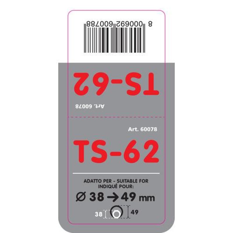 ΑΚΡΟ ΕΞΑΤΜΙΣΗΣ TS-62 Φ 38-49mm - ΣΤΡΟΓΓΥΛΟ ΛΟΞΟ - Lampa - L6007.8 ΑΚΡΟ ΕΞΑΤΜΙΣΗΣ TS-62 Φ 38-49mm - ΣΤΡΟΓΓΥΛΟ ΛΟΞΟ - Lampa - L6007.8