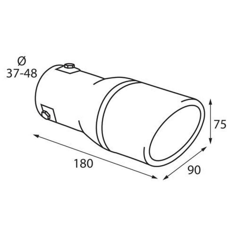 ΑΚΡΟ ΕΞΑΤΜΙΣΗΣ TS-25 Φ 37-58 mm - ΣΤΡΟΓΓΥΛΟ ΜΑΥΡΟ/ΙΝΟΧ - Lampa - L6007.9 ΑΚΡΟ ΕΞΑΤΜΙΣΗΣ TS-25 Φ 37-58 mm - ΣΤΡΟΓΓΥΛΟ ΜΑΥΡΟ/ΙΝΟΧ - Lampa - L6007.9