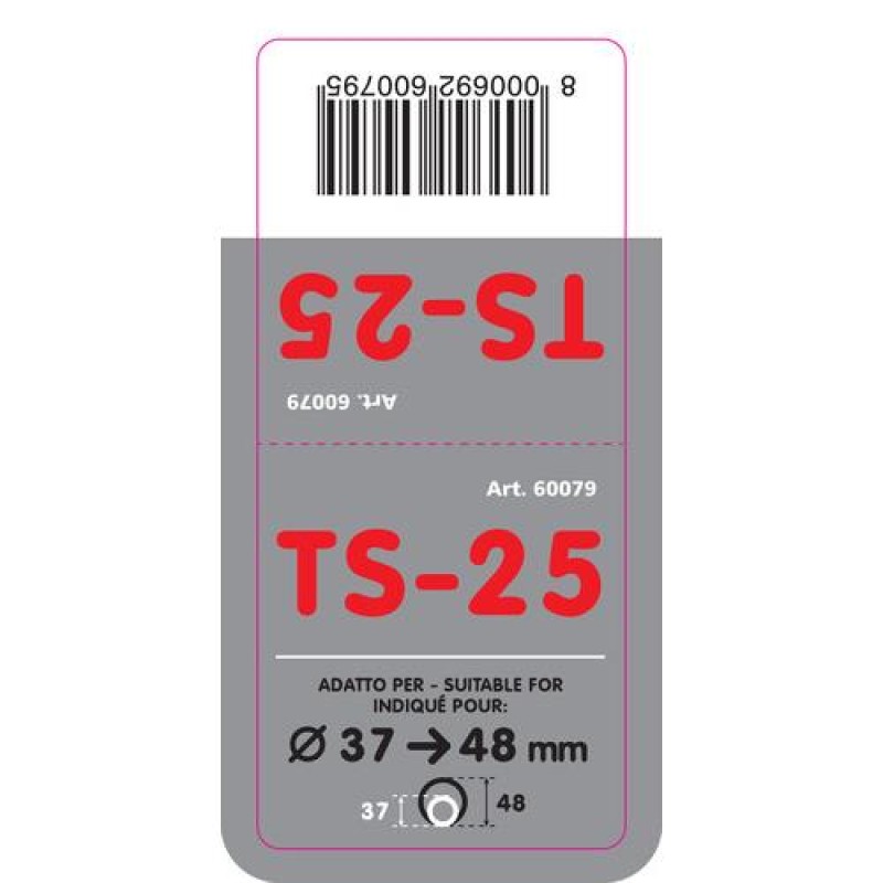ΑΚΡΟ ΕΞΑΤΜΙΣΗΣ TS-25 Φ 37-58 mm - ΣΤΡΟΓΓΥΛΟ ΜΑΥΡΟ/ΙΝΟΧ - Lampa - L6007.9 ΑΚΡΟ ΕΞΑΤΜΙΣΗΣ TS-25 Φ 37-58 mm - ΣΤΡΟΓΓΥΛΟ ΜΑΥΡΟ/ΙΝΟΧ - Lampa - L6007.9