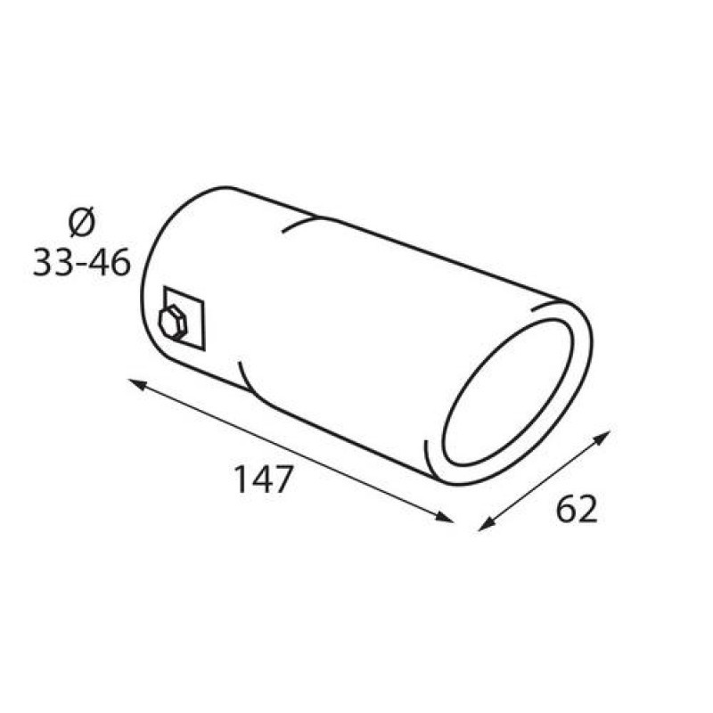 ΑΚΡΟ ΕΞΑΤΜΙΣΗΣ TS-28 Φ 33-46 - ΣΤΡΟΓΓΥΛΟ ΛΟΞΟ - Lampa - L6008.2 ΑΚΡΟ ΕΞΑΤΜΙΣΗΣ TS-28 Φ 33-46 - ΣΤΡΟΓΓΥΛΟ ΛΟΞΟ - Lampa - L6008.2