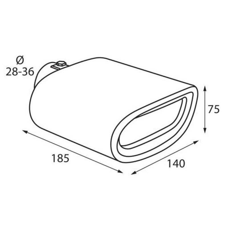 ΑΚΡΟ ΕΞΑΤΜΙΣΗΣ TS-30 Φ 30-37mm - ΟΒΑΛ - Lampa - L6008.4 ΑΚΡΟ ΕΞΑΤΜΙΣΗΣ TS-30 Φ 30-37mm - ΟΒΑΛ - Lampa - L6008.4