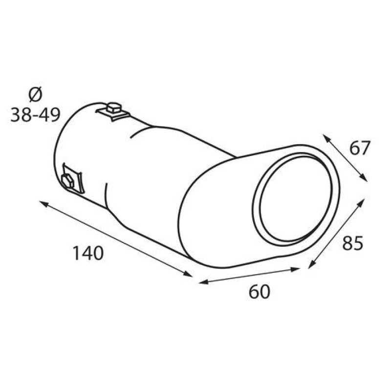 ΑΚΡΟ ΕΞΑΤΜΙΣΗΣ TS-33 Φ 38-49mm - ΓΩΝΙΑ - Lampa - L6008.7 ΑΚΡΟ ΕΞΑΤΜΙΣΗΣ TS-33 Φ 38-49mm - ΓΩΝΙΑ - Lampa - L6008.7