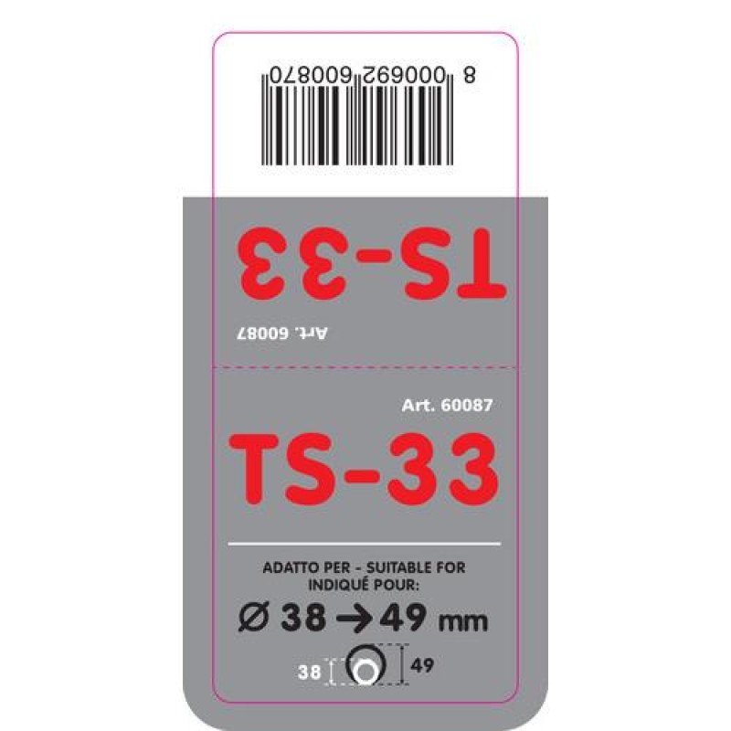 ΑΚΡΟ ΕΞΑΤΜΙΣΗΣ TS-33 Φ 38-49mm - ΓΩΝΙΑ - Lampa - L6008.7 ΑΚΡΟ ΕΞΑΤΜΙΣΗΣ TS-33 Φ 38-49mm - ΓΩΝΙΑ - Lampa - L6008.7