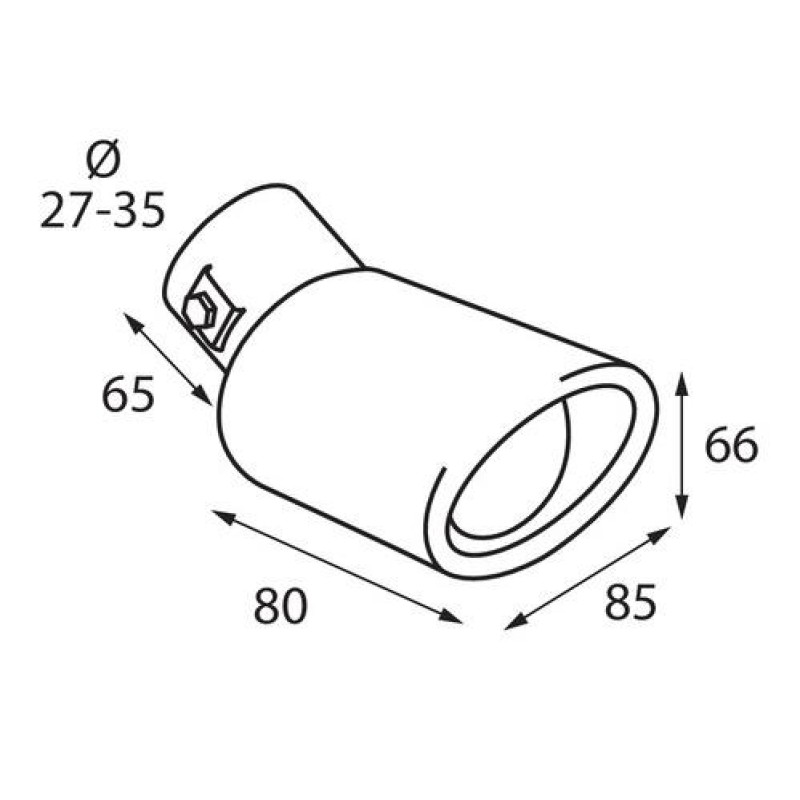 ΑΚΡΟ ΕΞΑΤΜΙΣΗΣ TS-34 Φ 27-35mm - ΟΒΑΛ ΛΟΞΟ - Lampa - L6008.8 ΑΚΡΟ ΕΞΑΤΜΙΣΗΣ TS-34 Φ 27-35mm - ΟΒΑΛ ΛΟΞΟ - Lampa - L6008.8