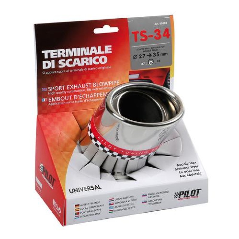 ΑΚΡΟ ΕΞΑΤΜΙΣΗΣ TS-34 Φ 27-35mm - ΟΒΑΛ ΛΟΞΟ - Lampa - L6008.8 ΑΚΡΟ ΕΞΑΤΜΙΣΗΣ TS-34 Φ 27-35mm - ΟΒΑΛ ΛΟΞΟ - Lampa - L6008.8
