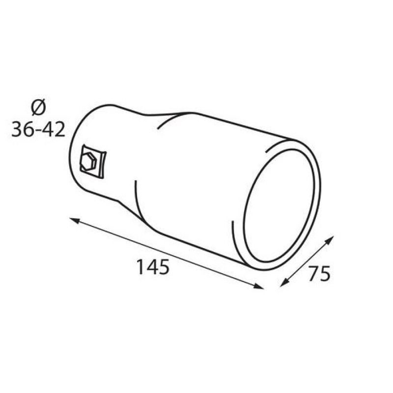 ΑΚΡΟ ΕΞΑΤΜΙΣΗΣ TS-35 Φ 36-42mm - ΣΤΡΟΓΓΥΛΟ - Lampa - L6008.9 ΑΚΡΟ ΕΞΑΤΜΙΣΗΣ TS-35 Φ 36-42mm - ΣΤΡΟΓΓΥΛΟ - Lampa - L6008.9
