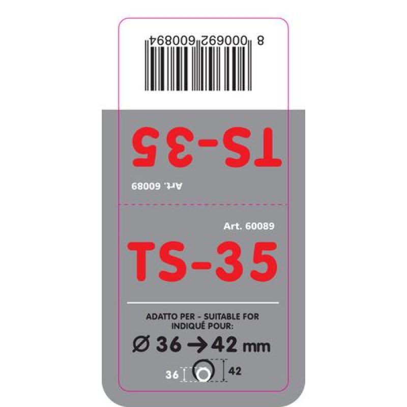 ΑΚΡΟ ΕΞΑΤΜΙΣΗΣ TS-35 Φ 36-42mm - ΣΤΡΟΓΓΥΛΟ - Lampa - L6008.9 ΑΚΡΟ ΕΞΑΤΜΙΣΗΣ TS-35 Φ 36-42mm - ΣΤΡΟΓΓΥΛΟ - Lampa - L6008.9