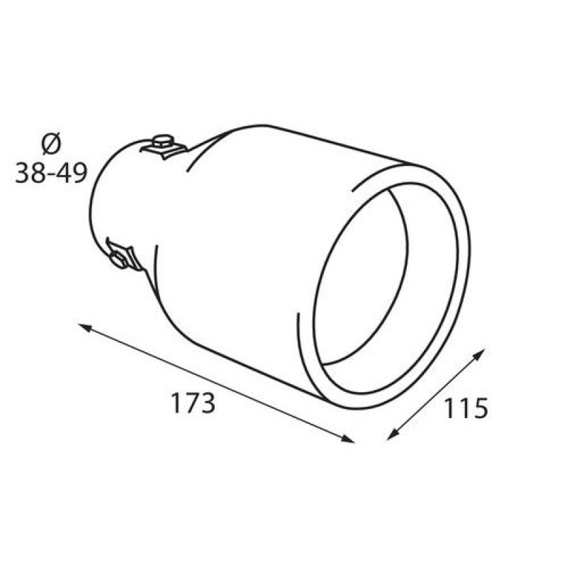 ΑΚΡΟ ΕΞΑΤΜΙΣΗΣ TS-37 Φ 38-49mm - ΣΤΡΟΓΓΥΛΟ - Lampa - L6009.1 ΑΚΡΟ ΕΞΑΤΜΙΣΗΣ TS-37 Φ 38-49mm - ΣΤΡΟΓΓΥΛΟ - Lampa - L6009.1