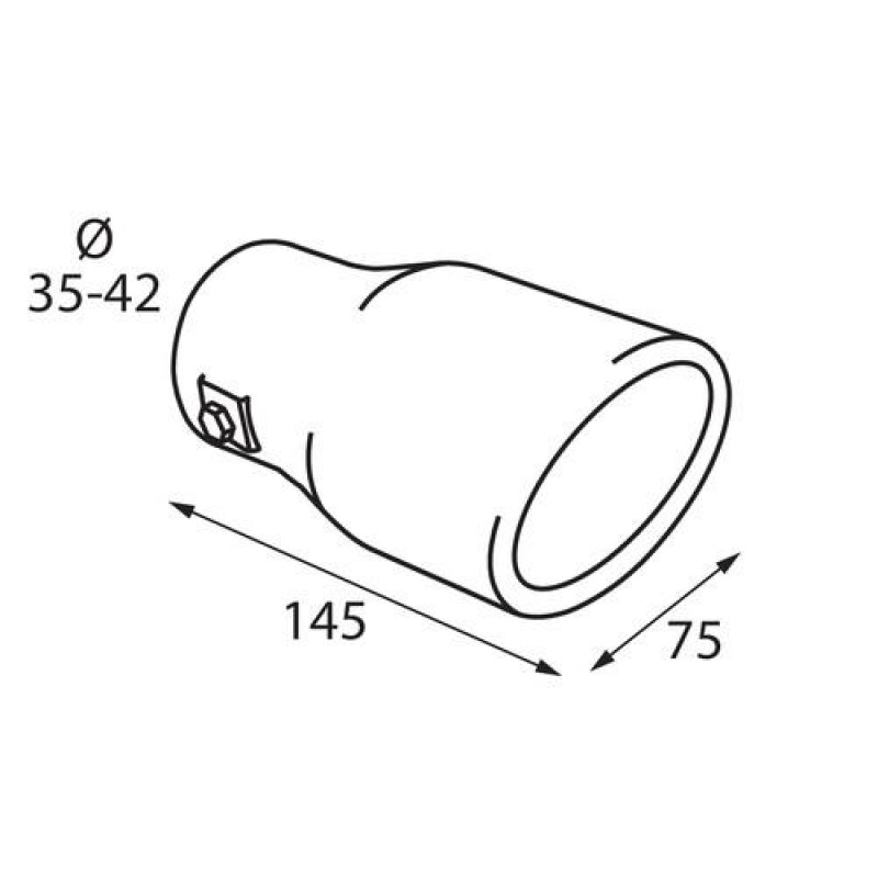 ΑΚΡΟ ΕΞΑΤΜΙΣΗΣ TS-38 Φ 35-42mm - ΣΤΡΟΓΓΥΛΟ ΛΟΞΟ - Lampa - L6009.2 ΑΚΡΟ ΕΞΑΤΜΙΣΗΣ TS-38 Φ 35-42mm - ΣΤΡΟΓΓΥΛΟ ΛΟΞΟ - Lampa - L6009.2
