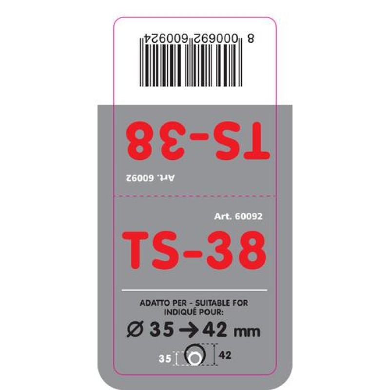 ΑΚΡΟ ΕΞΑΤΜΙΣΗΣ TS-38 Φ 35-42mm - ΣΤΡΟΓΓΥΛΟ ΛΟΞΟ - Lampa - L6009.2 ΑΚΡΟ ΕΞΑΤΜΙΣΗΣ TS-38 Φ 35-42mm - ΣΤΡΟΓΓΥΛΟ ΛΟΞΟ - Lampa - L6009.2