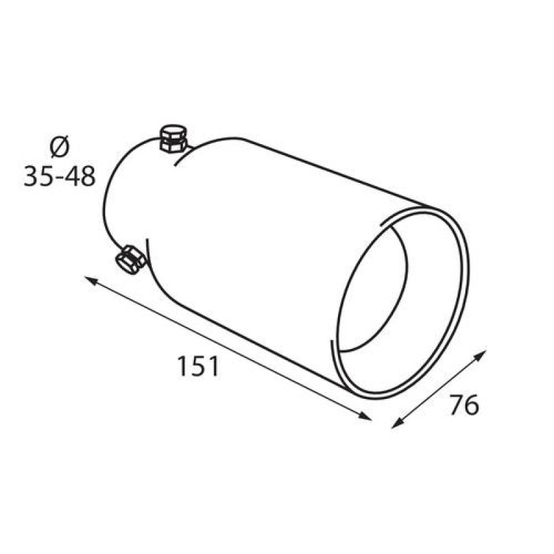 ΑΚΡΟ ΕΞΑΤΜΙΣΗΣ TS-48 Φ35-48 - ΣΤΡΟΓΓΥΛΟ - Lampa - L6009.9 ΑΚΡΟ ΕΞΑΤΜΙΣΗΣ TS-48 Φ35-48 - ΣΤΡΟΓΓΥΛΟ - Lampa - L6009.9