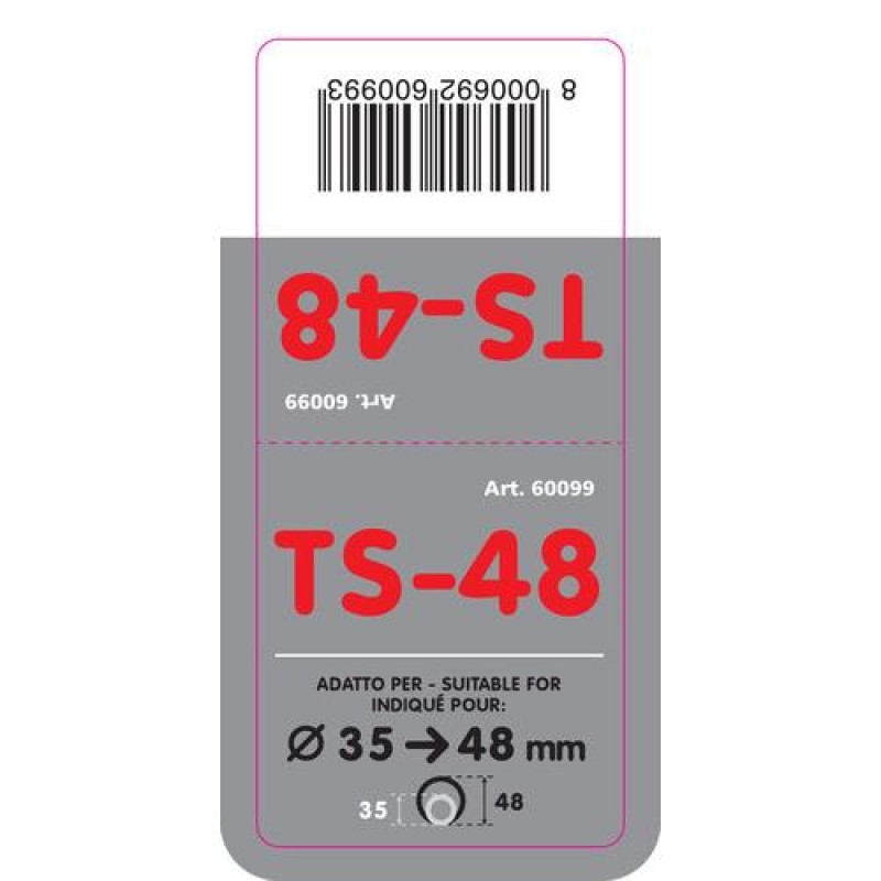 ΑΚΡΟ ΕΞΑΤΜΙΣΗΣ TS-48 Φ35-48 - ΣΤΡΟΓΓΥΛΟ - Lampa - L6009.9 ΑΚΡΟ ΕΞΑΤΜΙΣΗΣ TS-48 Φ35-48 - ΣΤΡΟΓΓΥΛΟ - Lampa - L6009.9