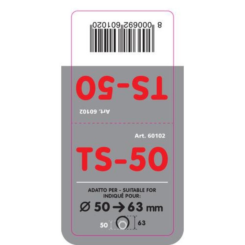 ΑΚΡΟ ΕΞΑΤΜΙΣΗΣ TS-50 Φ 50-63mm - Lampa - L6010.2 ΑΚΡΟ ΕΞΑΤΜΙΣΗΣ TS-50 Φ 50-63mm - Lampa - L6010.2