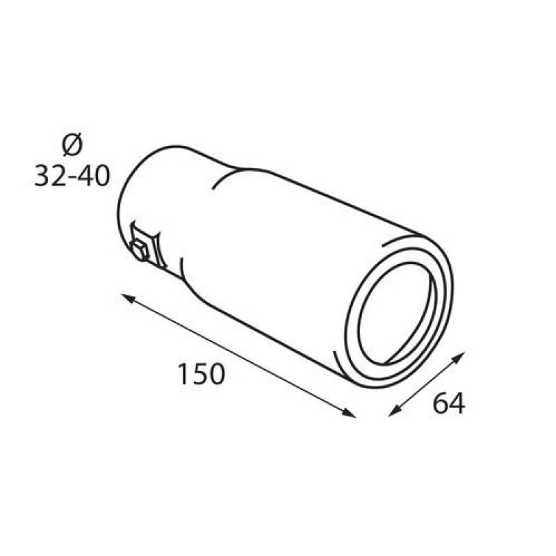 ΑΚΡΟ ΕΞΑΤΜΙΣΗΣ TS-52 Φ 32-40mm - Lampa - L6010.4 ΑΚΡΟ ΕΞΑΤΜΙΣΗΣ TS-52 Φ 32-40mm - Lampa - L6010.4