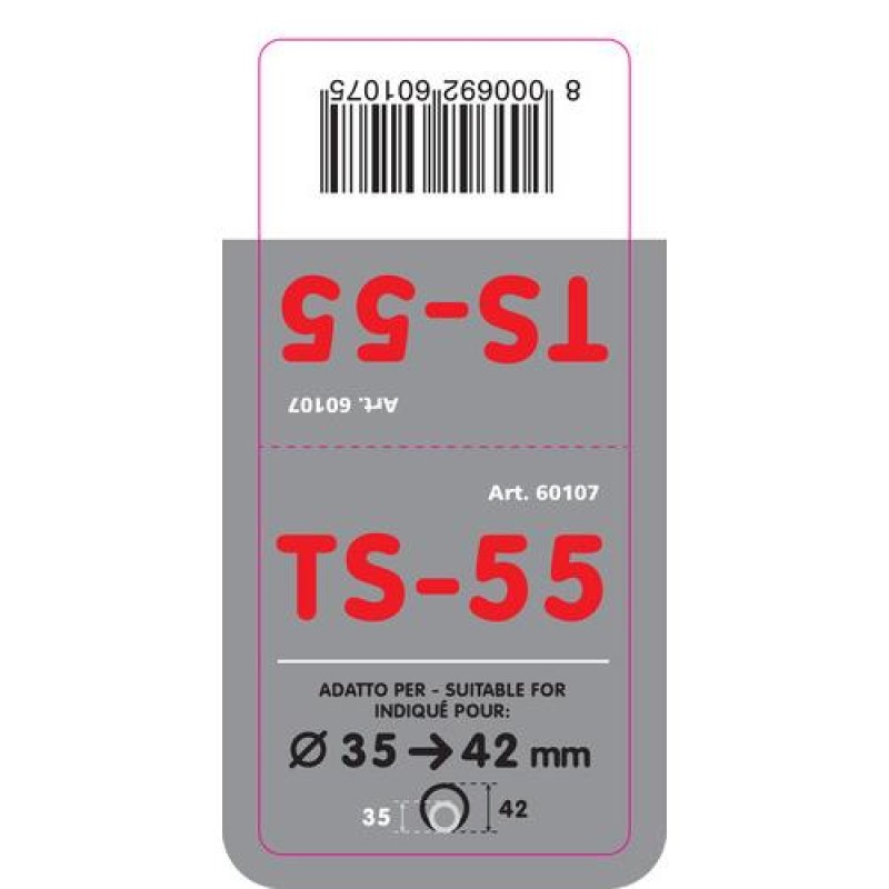 ΑΚΡΟ ΕΞΑΤΜΙΣΗΣ TS-55 Φ 35-42mm - ΛΟΞΟ ΟΒΑΛ - Lampa - L6010.7 ΑΚΡΟ ΕΞΑΤΜΙΣΗΣ TS-55 Φ 35-42mm - ΛΟΞΟ ΟΒΑΛ - Lampa - L6010.7