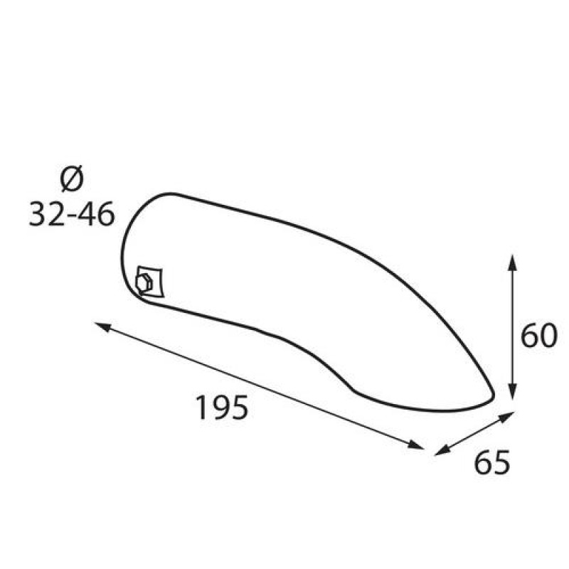 ΑΚΡΟ ΕΞΑΤΜΙΣΗΣ Τ-07 32-46mm - ΛΟΞΟ ΚΑΤΩ - Lampa - L6013.0 ΑΚΡΟ ΕΞΑΤΜΙΣΗΣ Τ-07 32-46mm - ΛΟΞΟ ΚΑΤΩ - Lampa - L6013.0