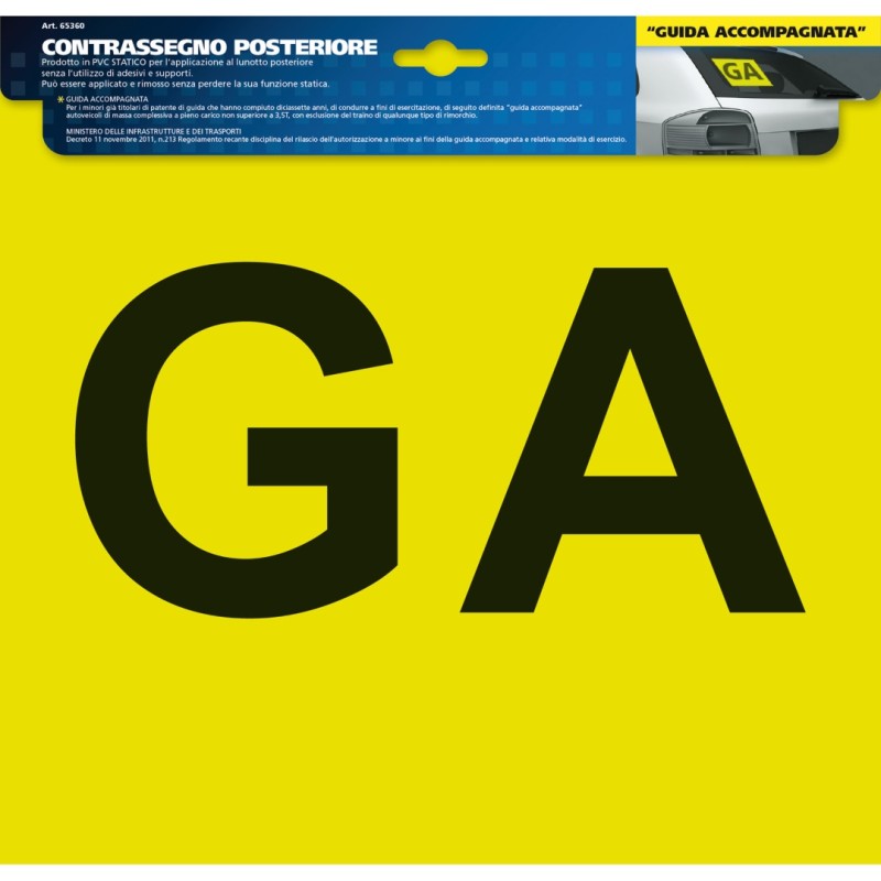 ΓΡΑΜΜΑΤΑ GA ΣΕ ΚΙΤΡΙΝΟ ΠΛΑΙΣΙΟ ΓΙΑ ΠΙΣΩ - Lampa - L6536.0 ΓΡΑΜΜΑΤΑ GA ΣΕ ΚΙΤΡΙΝΟ ΠΛΑΙΣΙΟ ΓΙΑ ΠΙΣΩ - Lampa - L6536.0