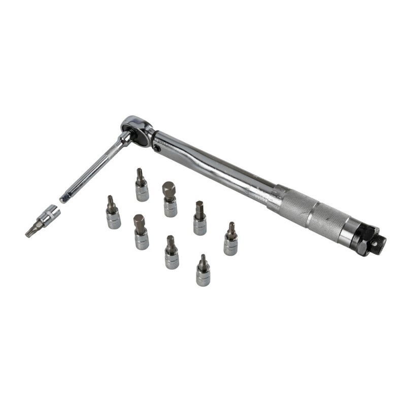 ΔΥΝΑΜΟΚΛΕΙΔΟ/ΡΟΠΟΚΛΕΙΔΟ TORQUE (ΤΟΡΞ) 1/4'' 5>25Nm 28cm CRV ΜΕ 9 ΜΥΤΕΣ & ΠΡΟΕΚΤΑΣΗ ΜΗΚΟΥΣ 10cm LAMPA - 1 Τεμ. - Lampa - L6593.5